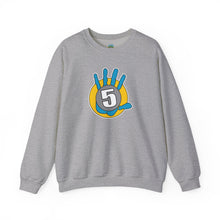 Load image into Gallery viewer, High Five Crewneck Sweatshirt — Colorful Hand Graphic Pullover