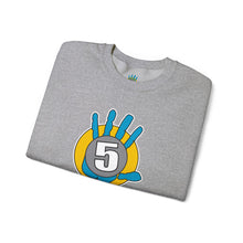 Load image into Gallery viewer, High Five Crewneck Sweatshirt — Colorful Hand Graphic Pullover
