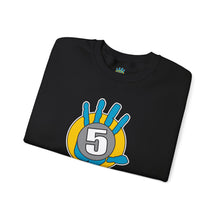 Load image into Gallery viewer, High Five Crewneck Sweatshirt — Colorful Hand Graphic Pullover