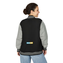 Load image into Gallery viewer, High Five Letterman Jacket — Retro Varsity Bomber with Palm Logo