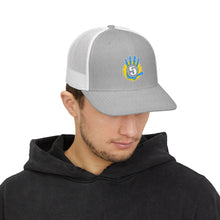 Load image into Gallery viewer, Embroidered High 5 Snapback Trucker Cap