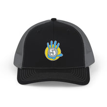 Load image into Gallery viewer, Embroidered High 5 Snapback Trucker Cap
