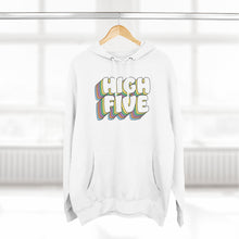 Load image into Gallery viewer, High 5 Vibes Hoodie – Retro 3D Text Fleece Pullover
