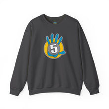 Load image into Gallery viewer, High Five Crewneck Sweatshirt — Colorful Hand Graphic Pullover
