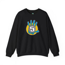 Load image into Gallery viewer, High Five Crewneck Sweatshirt — Colorful Hand Graphic Pullover
