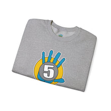 Load image into Gallery viewer, High Five Crewneck Sweatshirt — Colorful Hand Graphic Pullover
