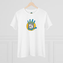 Load image into Gallery viewer, High Five Graphic Tee — Retro Hand Logo Women’s Cotton T‑Shirt
