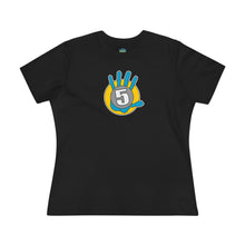 Load image into Gallery viewer, High Five Graphic Tee — Retro Hand Logo Women’s Cotton T‑Shirt
