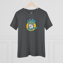 Load image into Gallery viewer, High Five Graphic Tee — Retro Hand Logo Women’s Cotton T‑Shirt
