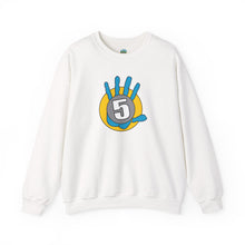 Load image into Gallery viewer, High Five Crewneck Sweatshirt — Colorful Hand Graphic Pullover
