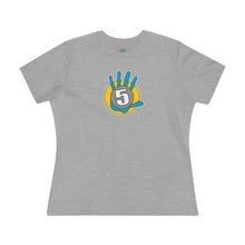 Load image into Gallery viewer, High Five Graphic Tee — Retro Hand Logo Women’s Cotton T‑Shirt
