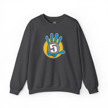 Load image into Gallery viewer, High Five Crewneck Sweatshirt — Colorful Hand Graphic Pullover
