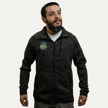 Load image into Gallery viewer, High 5 Black Sweater Knit Zip Up
