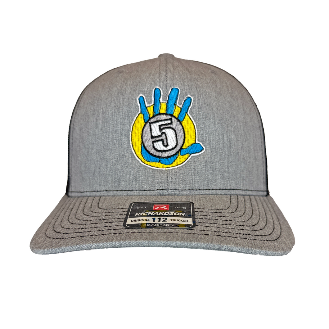Gray Trucker Hat with Black Mesh and OG Logo