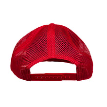 Load image into Gallery viewer, Red Flat Bill with Stripes Logo
