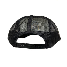 Load image into Gallery viewer, Black Bill White Front Foam Trucker with OG Logo
