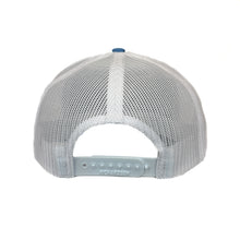 Load image into Gallery viewer, Light Blue Trucker Hat with White Logo
