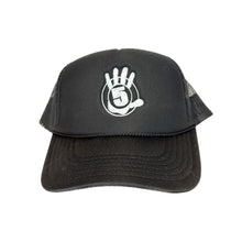 Load image into Gallery viewer, Black Foam Trucker with White Logo
