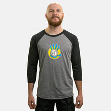 Load image into Gallery viewer, High 5 Baseball Tee - Gray Chest
